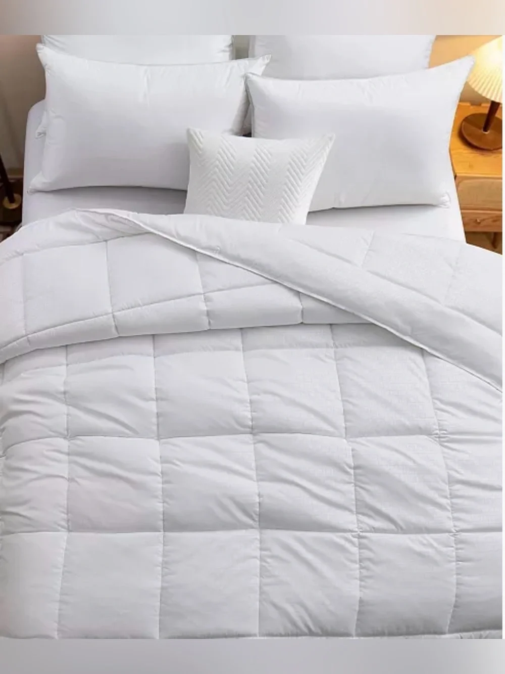 New Macys Home x Unikome Down Alternative Quilted King Comforter Hypoallergenic